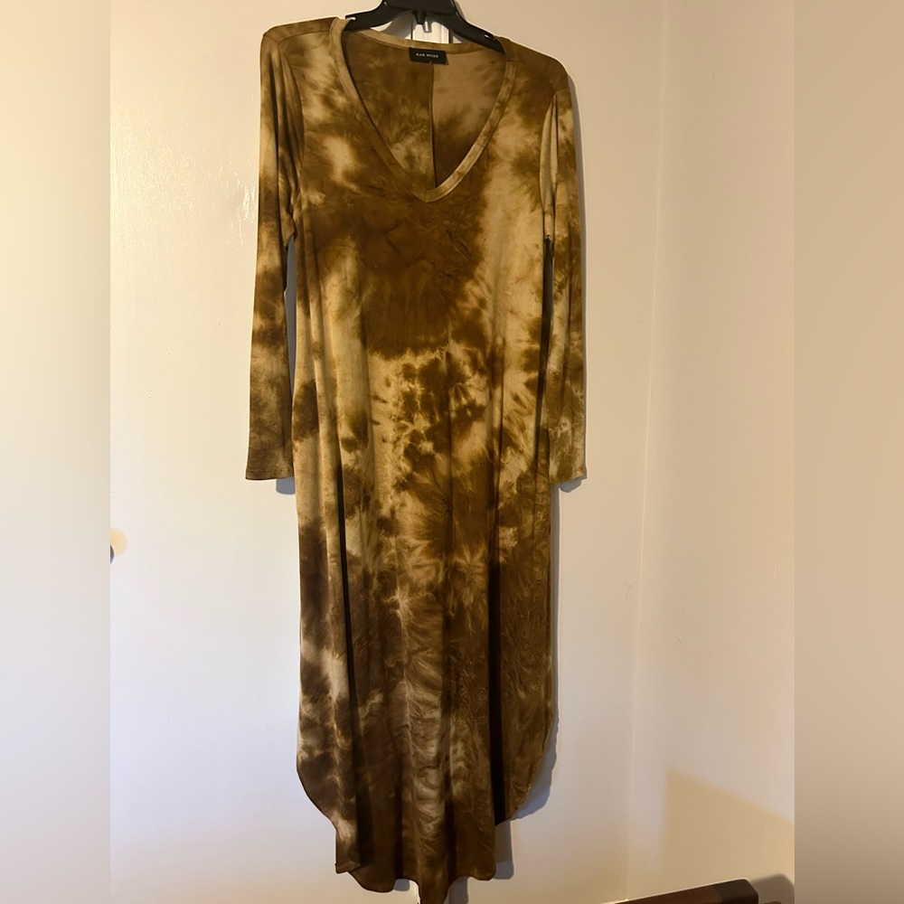 Caramel Colored tye-dye dress